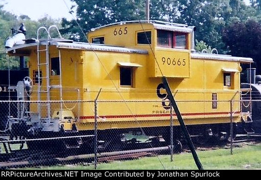 C&O 90665, looking west